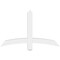 Ekena Millwork Bellingham Architectural Grade PVC Gable Bracket, 48"W x 30"H x 4"D x 4"F, 15/12 Pitch GBP048X30X0404BEL00 - alternate 4